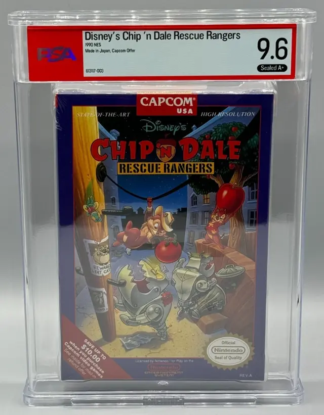 Disney Chip 'n Dale Rescue Rangers Nintendo NES Sealed New PSA 9.6 A+